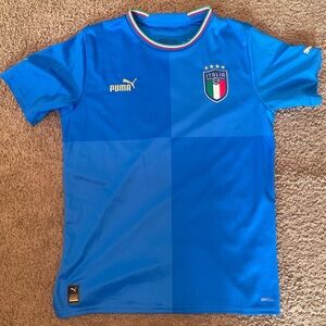Puma Blue Italy National Team Soccer Jersey
